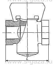 Кран пробковый проходной с пружиной муфтовый 11Б34бк