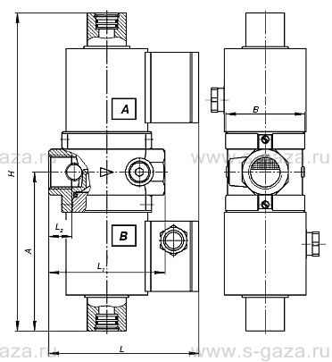 Клапаны трехпозиционные муфтовые с двумя регуляторами ВН1В-0,2К