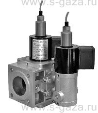 Клапаны электромагнитные трехпозиционные фланцевые с одним регулятором расхода и датчиком положения ВН1/2В-1П